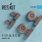  General Dynamics F-111 (A, B, C, D) wheels set Reskit - No. RS72-0069 - 1:72