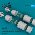 Su-27 exhaust nozzles for Trumpeter