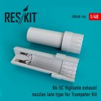 RA-5C Vigilante exhaust nozzles late type for Trumpeter Kit