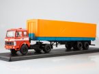 !  ! Maz 5432 Truck With Semitrailer Maz 93971 Red / Blue / Orange