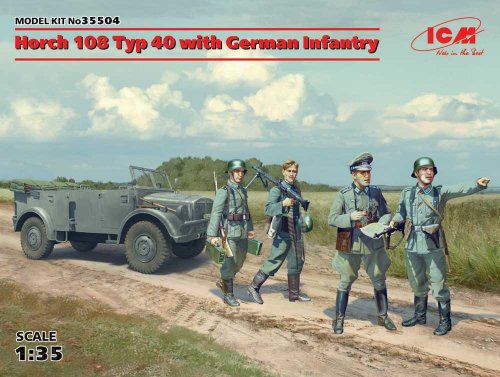 !  ! Horch 108 Type 40 with German Infantry