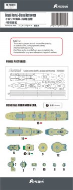 Masking Sheet for Royal Navy J Class Destroyer