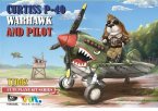 Curtiss P-40 Warhawk Fighter And Pilot