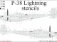    P-38 Lightning stencils (UpRise)