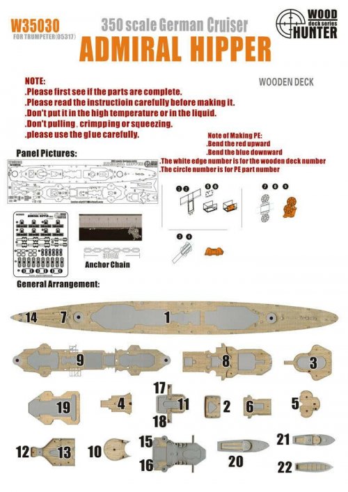 WWII GermanCruiser Admiral Hipper Heavy 1941