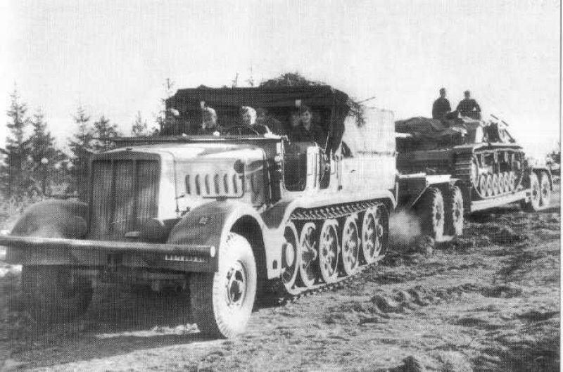 Тягачи вермахта. SD.KFZ. 9. Тягач Фамо вермахта. Немецкий тягач второй мировой войны SD KFZ 8. KFZ 9.